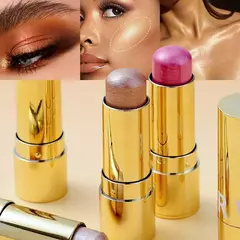 Colorete multiusos 3 en 1, Brillo Facial tinte para ojos, mejillas y labios, resistente al agua. - TOKO Directo a tu Puerta