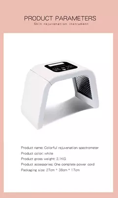 Máscara de terapia de luz Led , cuidado de la piel, belleza, salud Facial, removedor de acné, antiarrugas.