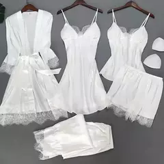Imagen de Pijamas de Satén de Encaje