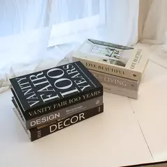 Libros Falsos de Lujo para Decoración del Hogar.