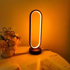 Lámpara de anillo para dormitorio, luz LED de noche con atenuación de tres col - comprar en línea
