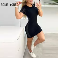 Vestidos Manga Corta Lentejuelas - comprar en línea