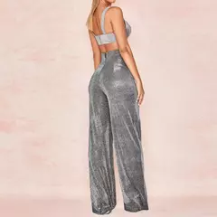 Pantalones Plateado Prillante en internet
