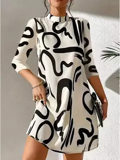 Minivestido Estampado Otoño - TOKO Directo a tu Puerta
