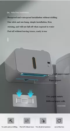 Soporte de Papel Higiénico Automático