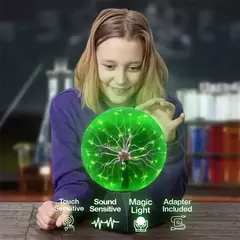 Lámpara de bola de Plasma Mágica con Control de Sonido. - TOKO Directo a tu Puerta