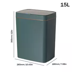 Cubo de basura con Sensor inteligente para cocina y baño, papelera impermeable