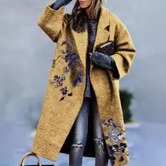Abrigo de Lana con Estampado en internet