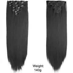Extensión de Pelo Largo y Liso Natural 16 Clips en internet