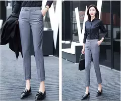 Pantalones de traje de cintura alta para mujer - tienda en línea