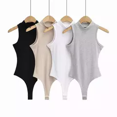 Body de Cuello Alto sin Mangas Tanga Adelgazante - tienda en línea