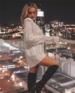 Imagen de Blusa con Lentejuelas Manga Larga Noche