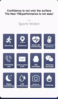 Imagen de Reloj inteligente multifuncional para hombre y mujer.