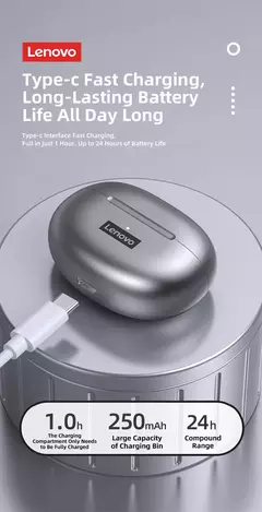 Original Lenovo LP5 auricular inalámbrico Bluetooth carga rápida anti agua. - comprar en línea