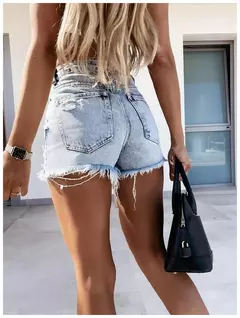 Shorts Rasgados Cintura Alta