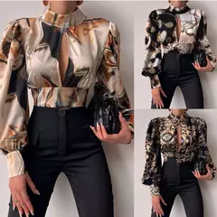 Camisa Estampada Holgada - TOKO Directo a tu Puerta