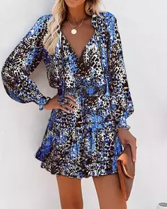 Vestido corto con estampado Floral para mujer - TOKO Directo a tu Puerta