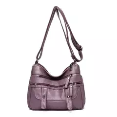 Bolso de hombro de cuero de lujo para mujer, bandolera de diseñador, a la moda, - TOKO Directo a tu Puerta