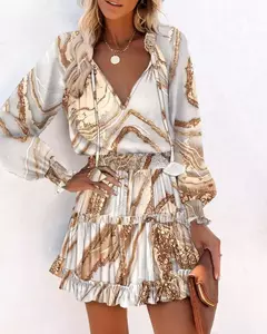 Imagen de Vestido corto con estampado Floral para mujer