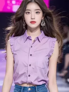Camisa sin Mangas Color Sólido - comprar en línea