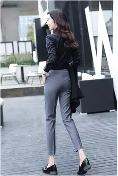 Pantalones de traje de cintura alta para mujer en internet