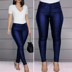 Pantalones de Cuero PU Ajustados - comprar en línea
