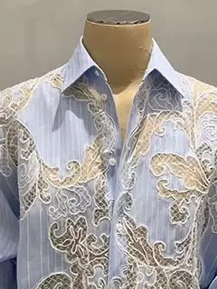 Camisa Elegante de Encaje en internet