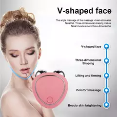 Rodillo Eléctrico para Estiramiento Facial ,Masajeador de Microcorriente EMS, Rejuvenecimiento de la Piel - tienda en línea
