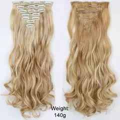 Extensión de Pelo Largo y Liso Natural 16 Clips - comprar en línea