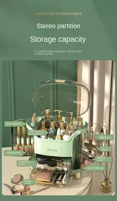 Caja Organizadora de Maquillaje de Gran Capacidad - TOKO Directo a tu Puerta