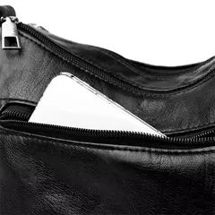 Imagen de Bolso de hombro de cuero de lujo para mujer, bandolera de diseñador, a la moda,