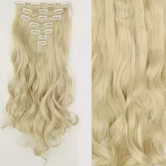 Imagen de Extensión de Pelo Largo y Liso Natural 16 Clips