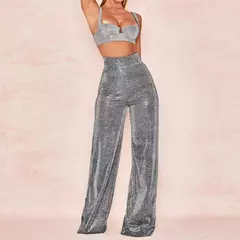 Pantalones Plateado Prillante - TOKO Directo a tu Puerta