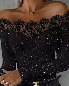 Blusas Elegante Hombros Descubiertos - tienda en línea