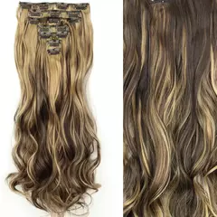 Extensión de Pelo Largo y Liso Natural 16 Clips en internet