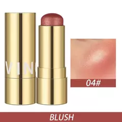 Imagen de Colorete multiusos 3 en 1, Brillo Facial tinte para ojos, mejillas y labios, resistente al agua.