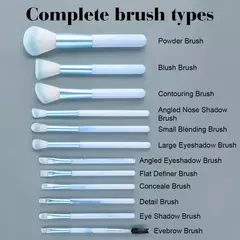 Imagen de Juego de brochas de Maquillaje Set de 12 Brochas