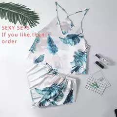 Conjunto de Pijama de Manga Corta