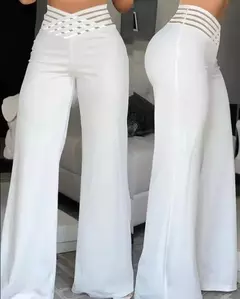 Imagen de Pantalones acampanados de cintura alta