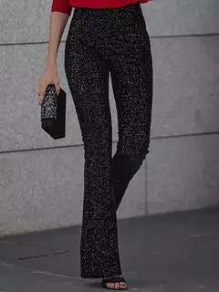 Pantalones Acampanados de Lentejuelas