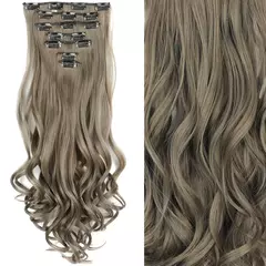 Extensión de Pelo Largo y Liso Natural 16 Clips - TOKO Directo a tu Puerta