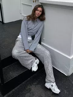Imagen de Pantalones de Lentejuelas Brillantes