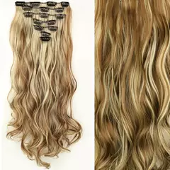 Extensión de Pelo Largo y Liso Natural 16 Clips - comprar en línea