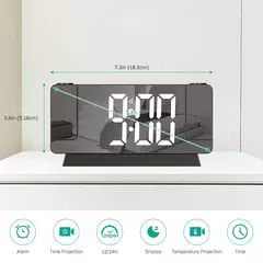 Reloj despertador Digital de doble proyección.