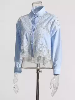 Camisa Elegante de Encaje en internet