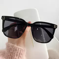 Imagen de Gafas De Sol cuadradas Vintage para mujer, anteojos De Sol femeninos De gran tam