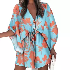 Vestido corto con estampado Floral para mujer - tienda en línea