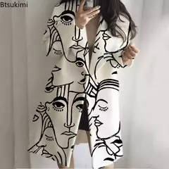 Abrigo de Lana con Estampado - tienda en línea