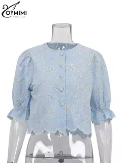 Camisa con Estampado Azul - TOKO Directo a tu Puerta