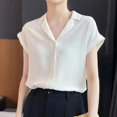 Blusa holgada de manga corta para mujer en internet